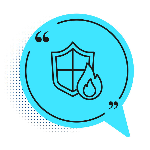 黑线防火屏蔽图标隔离上图片下载