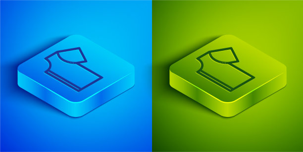 等距线缝纫图案图标孤立上图片下载