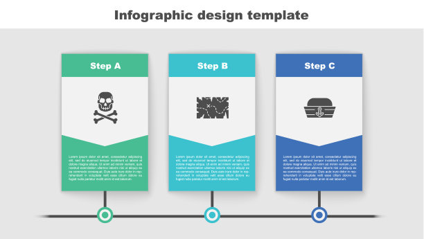 把骷髅放在海盗的藏宝图上图片下载