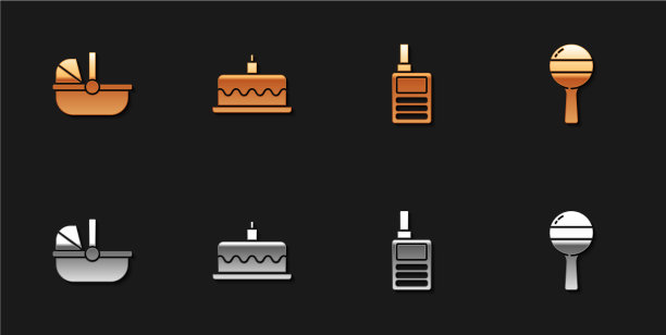 在bastroller蛋糕上插上燃烧的蜡烛图片下载