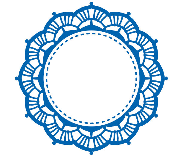 复古蕾丝圆形框架。图片下载