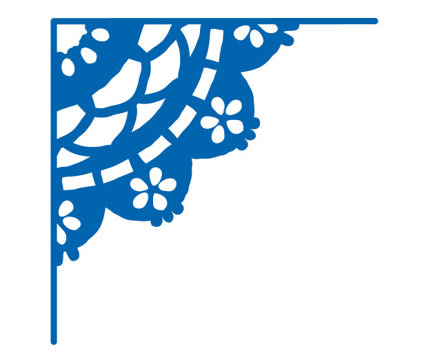 复古蕾丝角落元素。图片下载