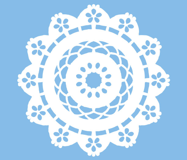 复古花边圆形装饰。图片下载