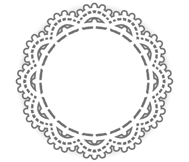 复古蕾丝圆形框架。图片下载