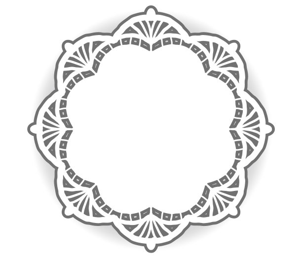 复古蕾丝圆形框架。图片下载