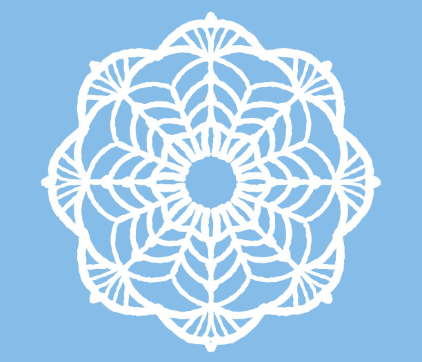 复古花边圆形装饰。图片下载