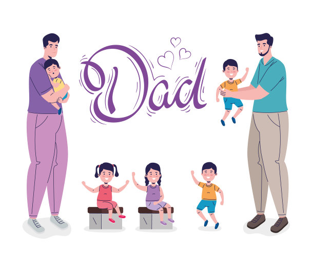 爸爸和孩子图片下载