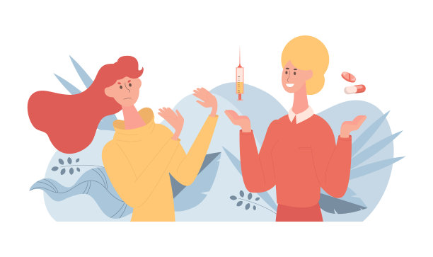 拒绝注射和吃药的女人图片下载