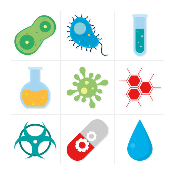 生物技术图标集图片下载
