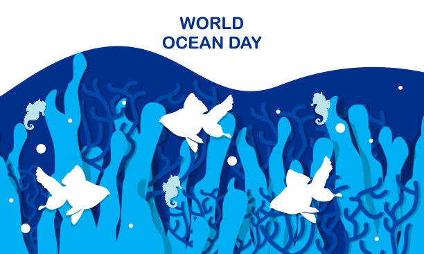 世界海洋日概念图片下载