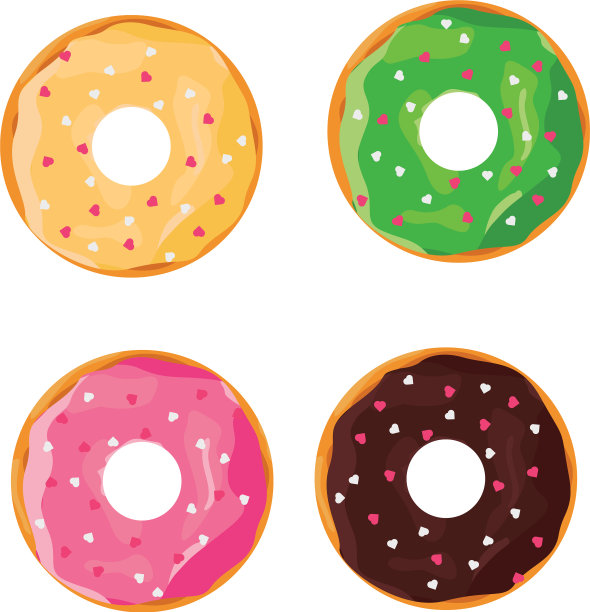 美味的甜甜圈图片下载