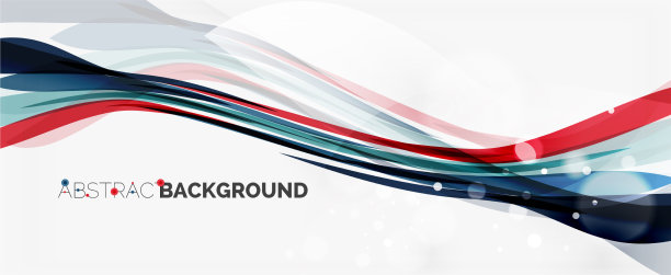 波浪线条为时尚设计模板图片下载