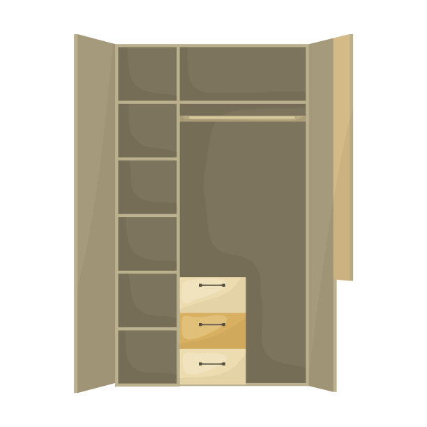 碗柜图标卡通图标孤立图片下载