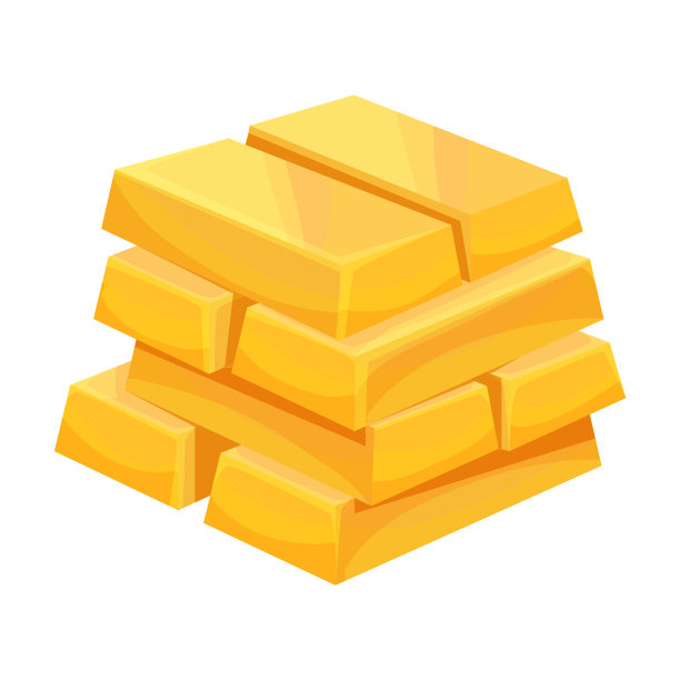 金条图标卡通图标孤立图片下载