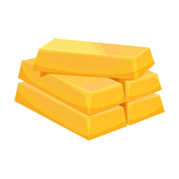 金条图标卡通图标孤立图片下载