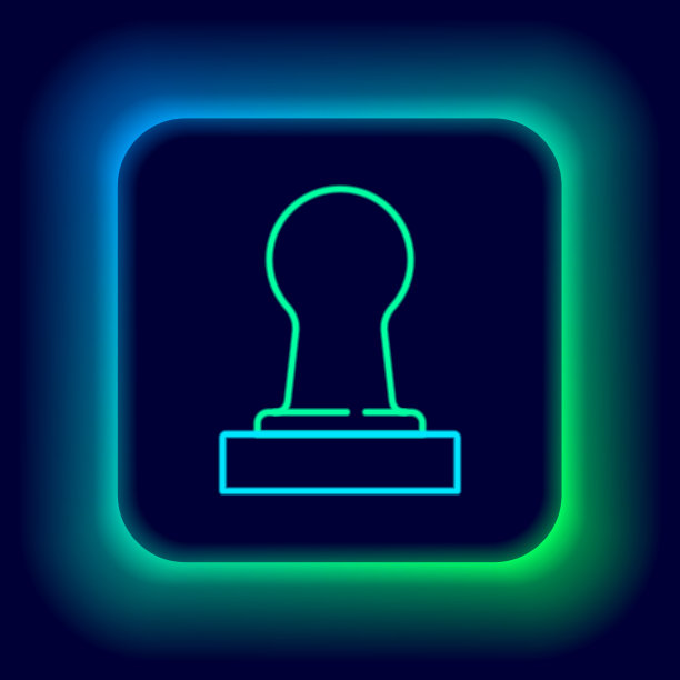 霓虹灯线咖啡篡改图标孤立图片下载