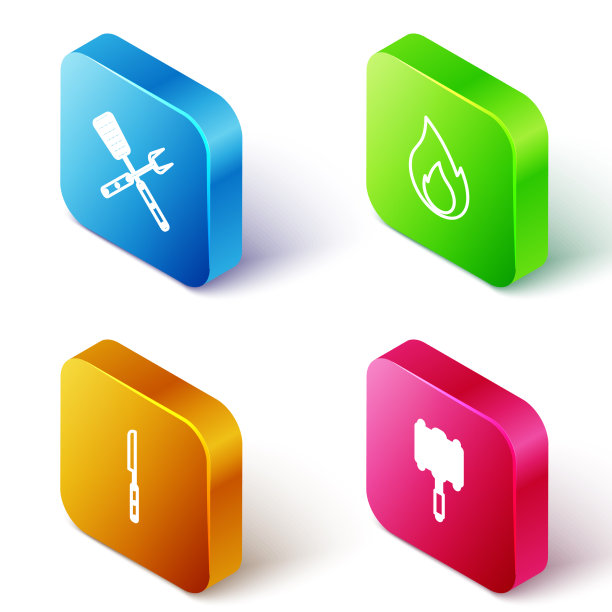 设置叉叉和抹刀交叉的等距线图片下载