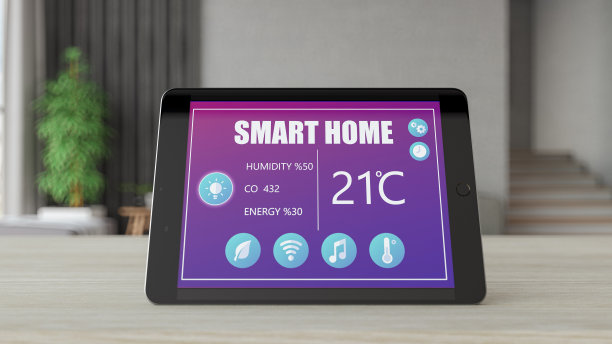 智能家庭控制与平板电脑图片下载