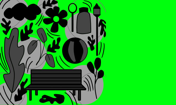 彩色插图设计的各种对象，非常容易使用为您的设计图片下载