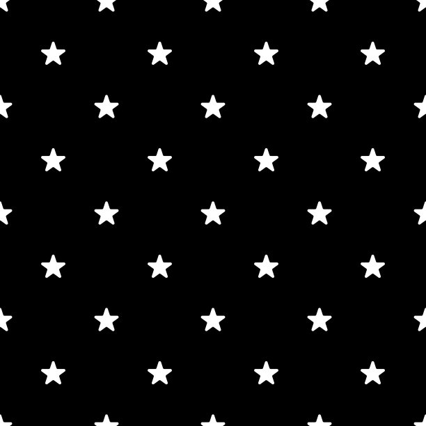 星星背景无缝模式矢量图片下载