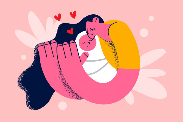 快乐的母亲和童年的概念图片下载