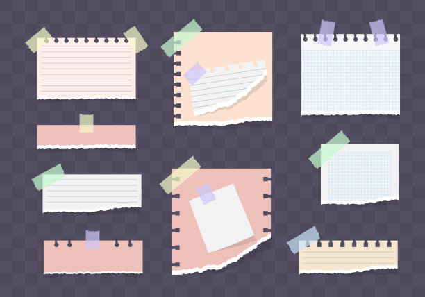 贴纸上的纸笔记，记事本，备忘录信息。图片下载