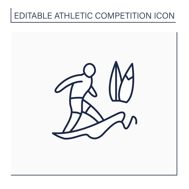 冲浪行图标图片下载