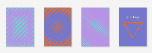 抽象形状覆盖和模板与线几何元素。图片下载