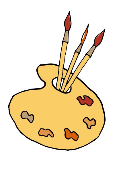 调色板和画笔图片下载