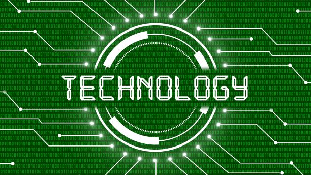 背景抽象技术用各种图形元素对背景进行灭绿二进制码图片下载