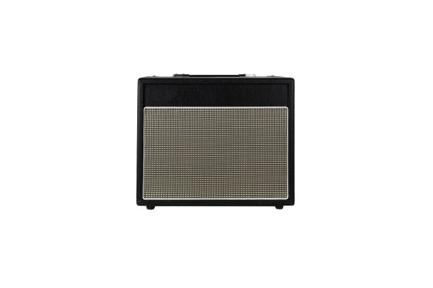 黑色吉他放大器隔离在白色背景图片下载