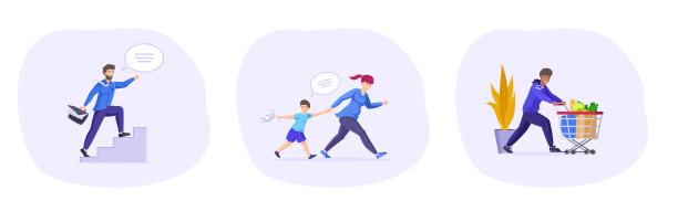 匆匆的人。形形色色的男人和女人在匆忙地奔跑。迟到或迟到图片下载