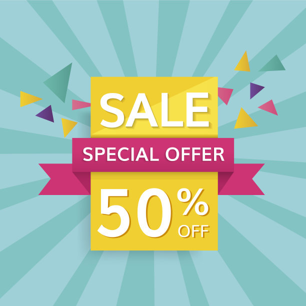 半价销售标志图片下载