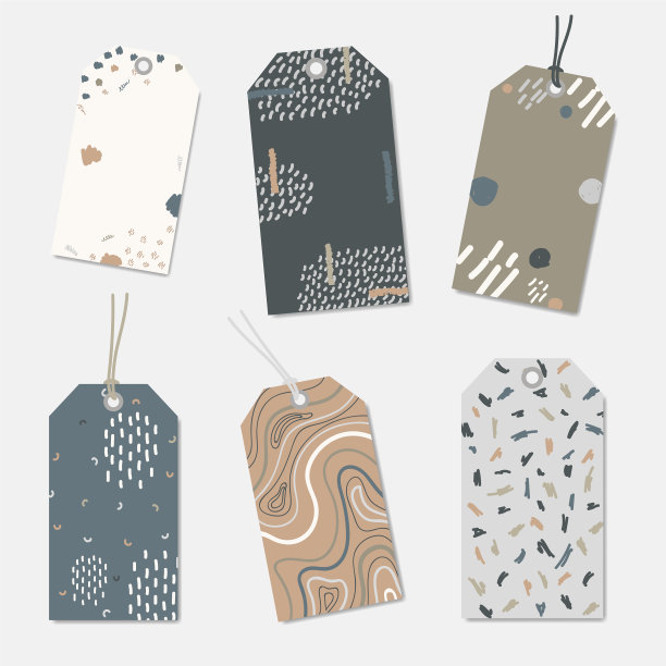 手绘服装吊牌图片下载