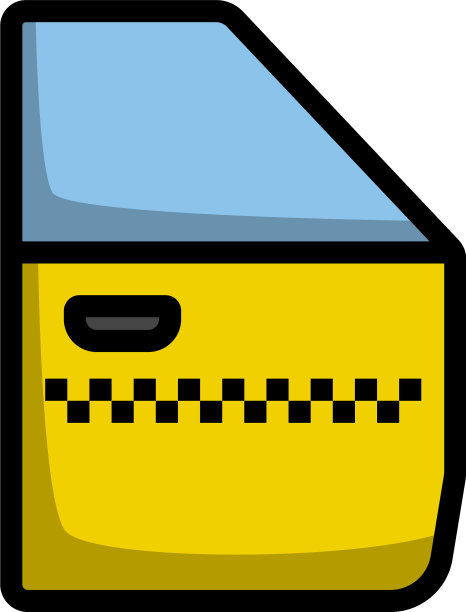 出租车侧门图标图片下载