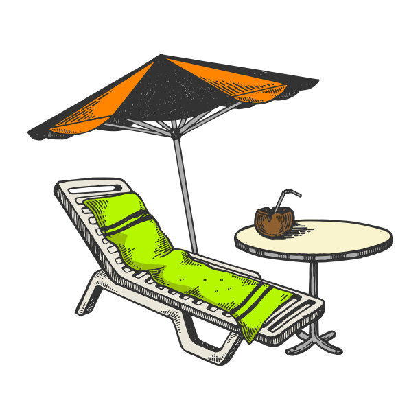 海滩对象雕刻图片下载