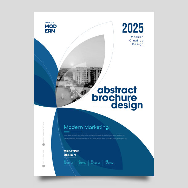 商业宣传册模板正方形设计，平面a4比例尺图片下载