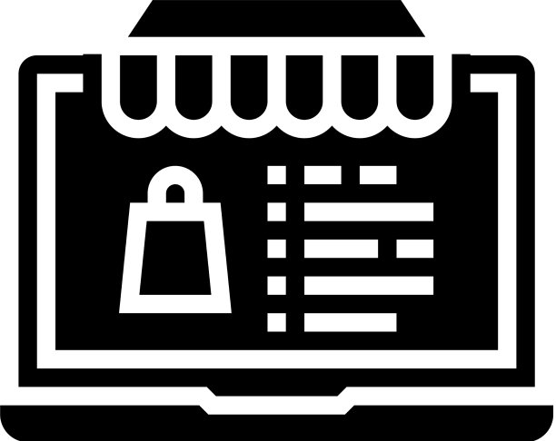 网上商店字形图标图片下载