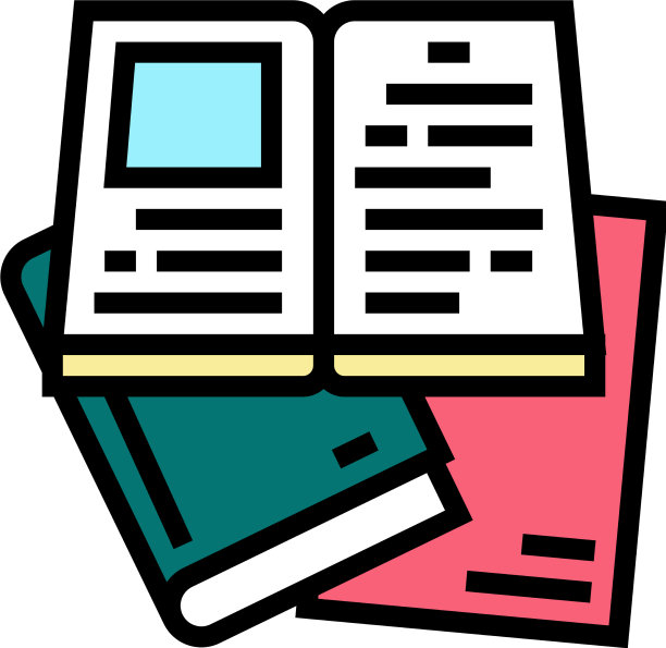 读书休闲的颜色图标图片下载