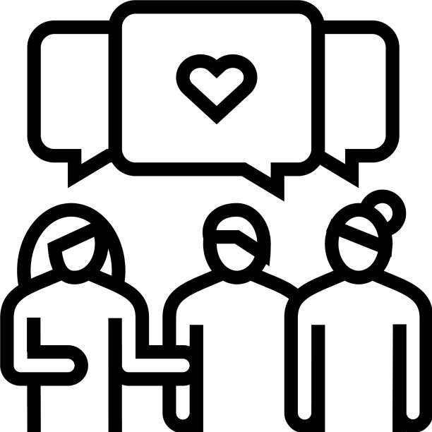 与女友见面休闲线图标图片下载