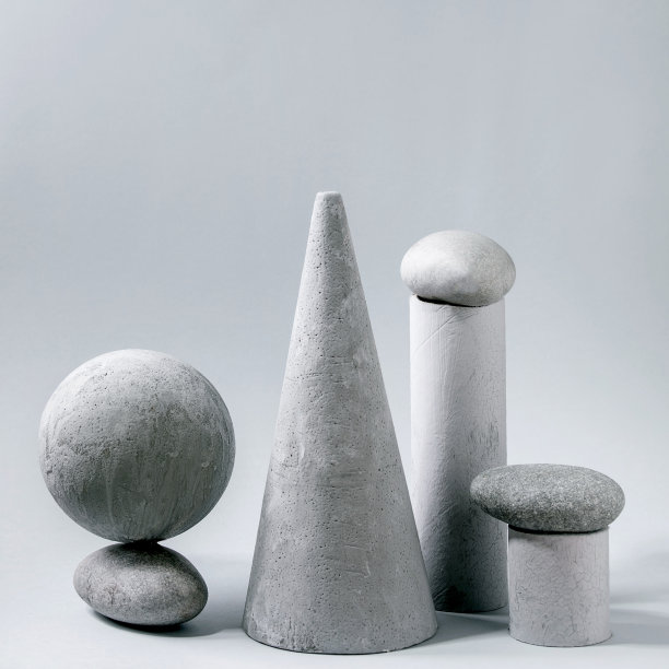 几何物体和石头图片下载