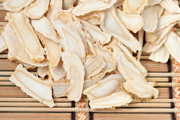 西洋参片竹席图片下载