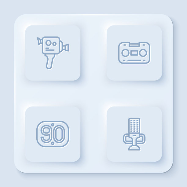 设置线复古电影摄像机录音带图片下载