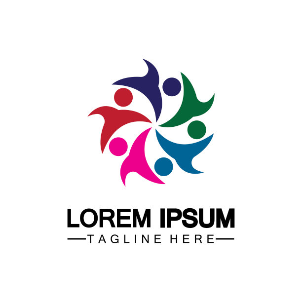 社区网络社交图标Logo设计图片下载