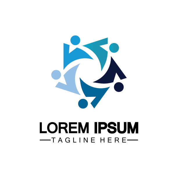 社区网络社交图标Logo设计图片下载