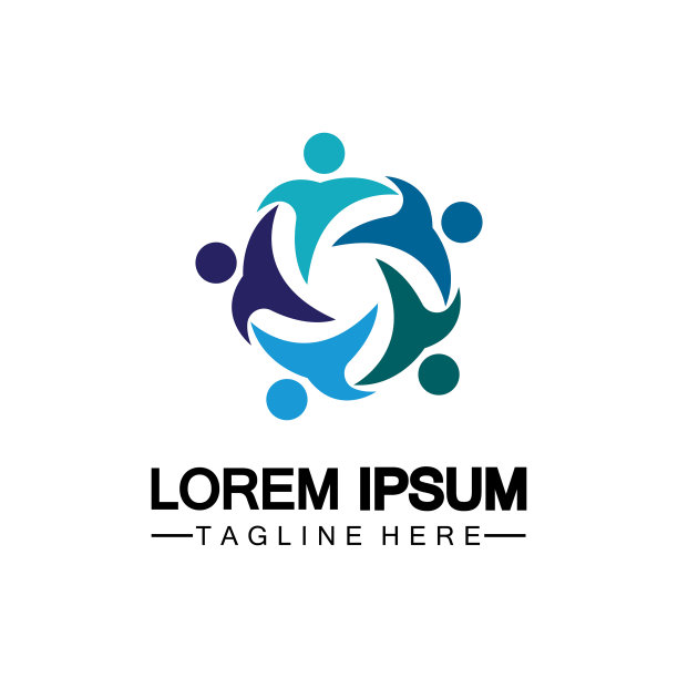 社区网络社交图标Logo设计图片下载