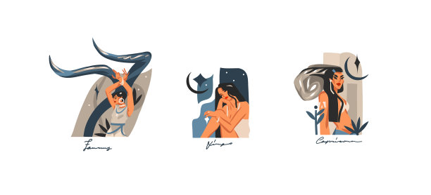 手绘股票抽象图形图片下载