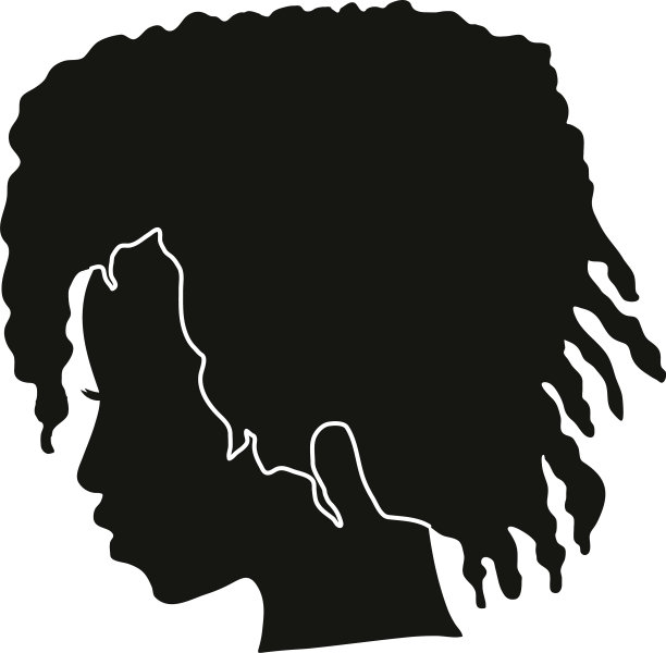 轮廓的黑人女性图片下载
