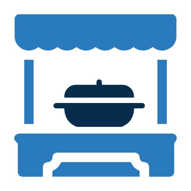 推车，食品摊位，食品商店，供应商食品图标图片下载