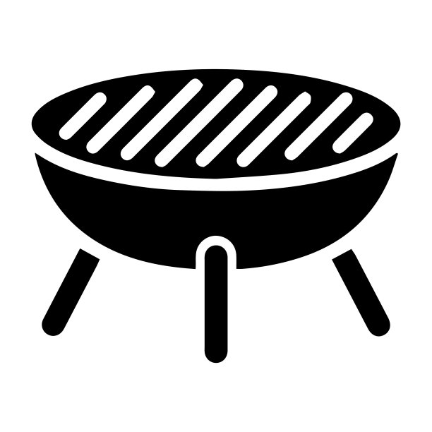 露营食物：大锅烹饪，传统户外烹饪图标图片下载